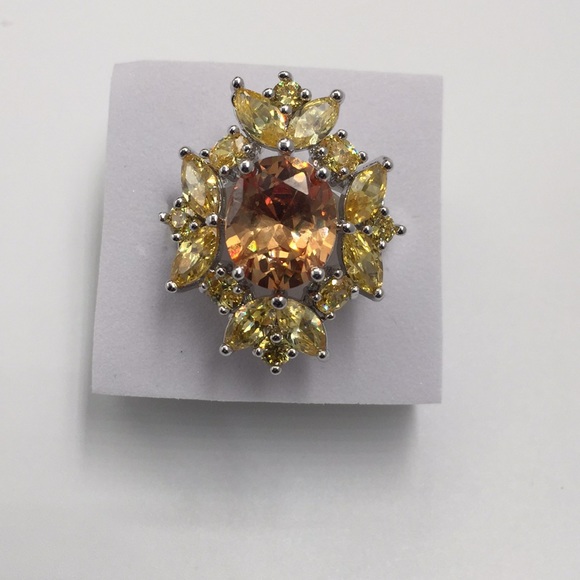 Handmade Jewelry - 4 CARAT MORGANITE Eight 0.25 Marquise CITRINE RING